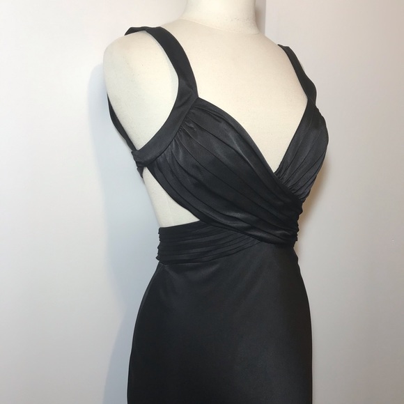 BCBC Max Azria Satin Cut-Out Gown - Picture 3 of 14